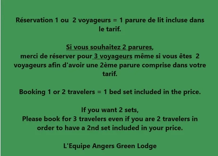 Angers Green Lodge - Yellow Sun Appartement